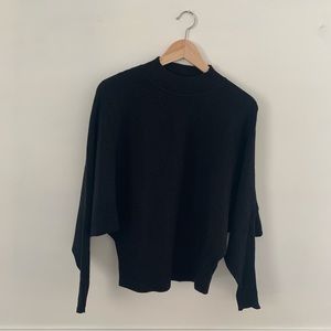 F21 black ribbed sweater